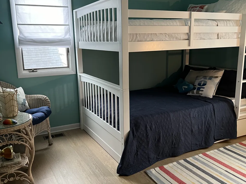 2nd bedroom- full over full bunk bed with pull out trundle