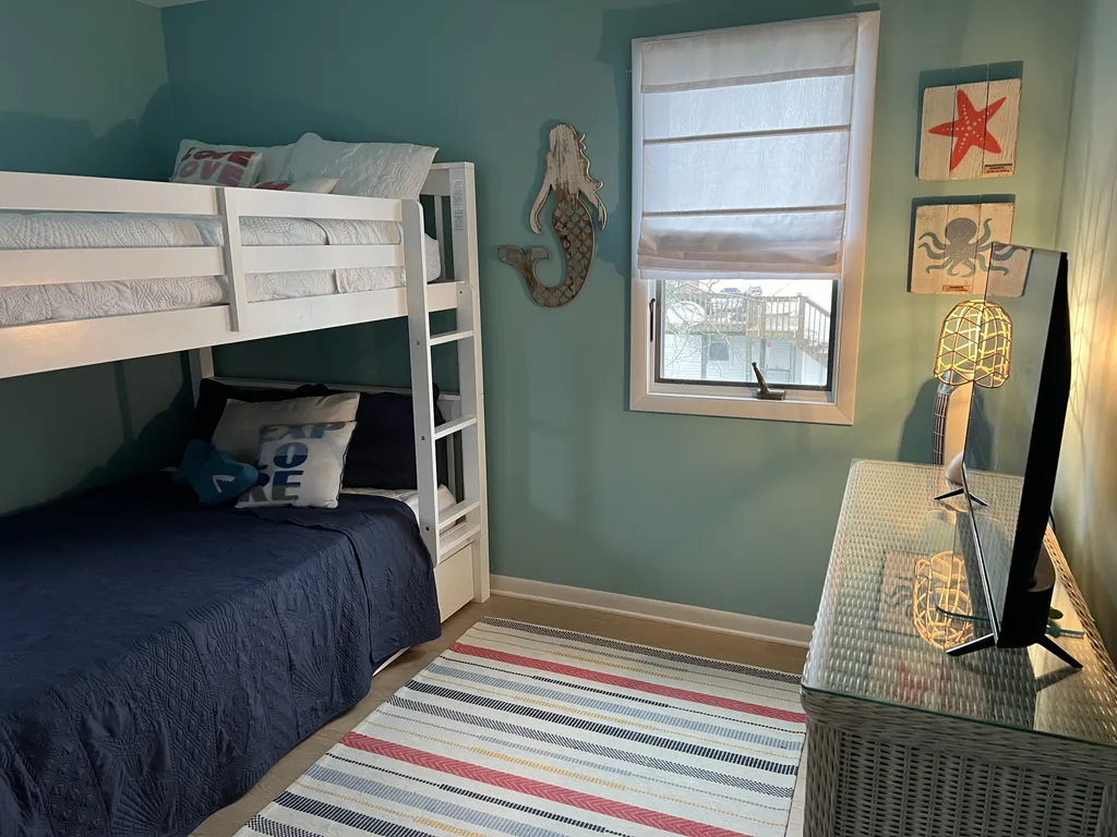 2nd bedroom- full over full bunk bed with pull out trundle