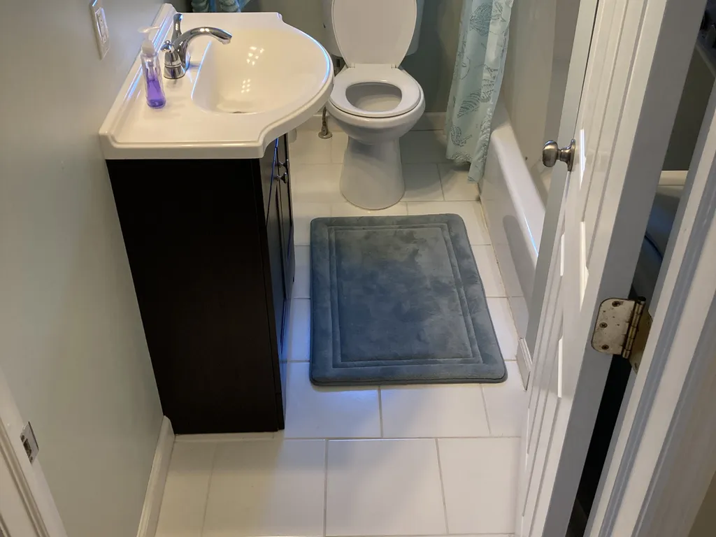 Center hall bathroom