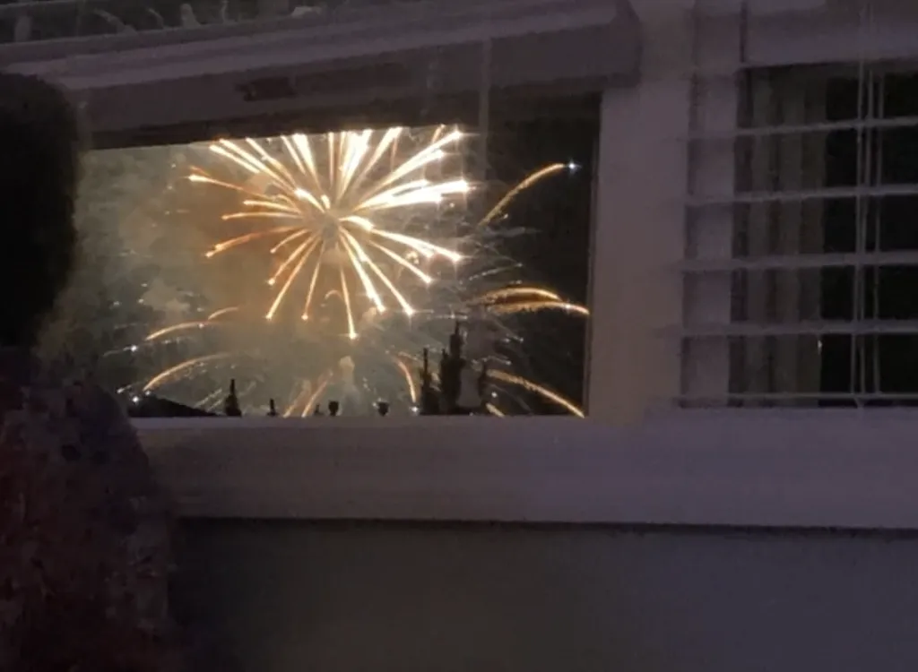 Every Friday night during the summer season Wildwood sets off a beautiful fireworks display at Ten o'clock  sharp complete with a grand finally (viewed from our living room windows)