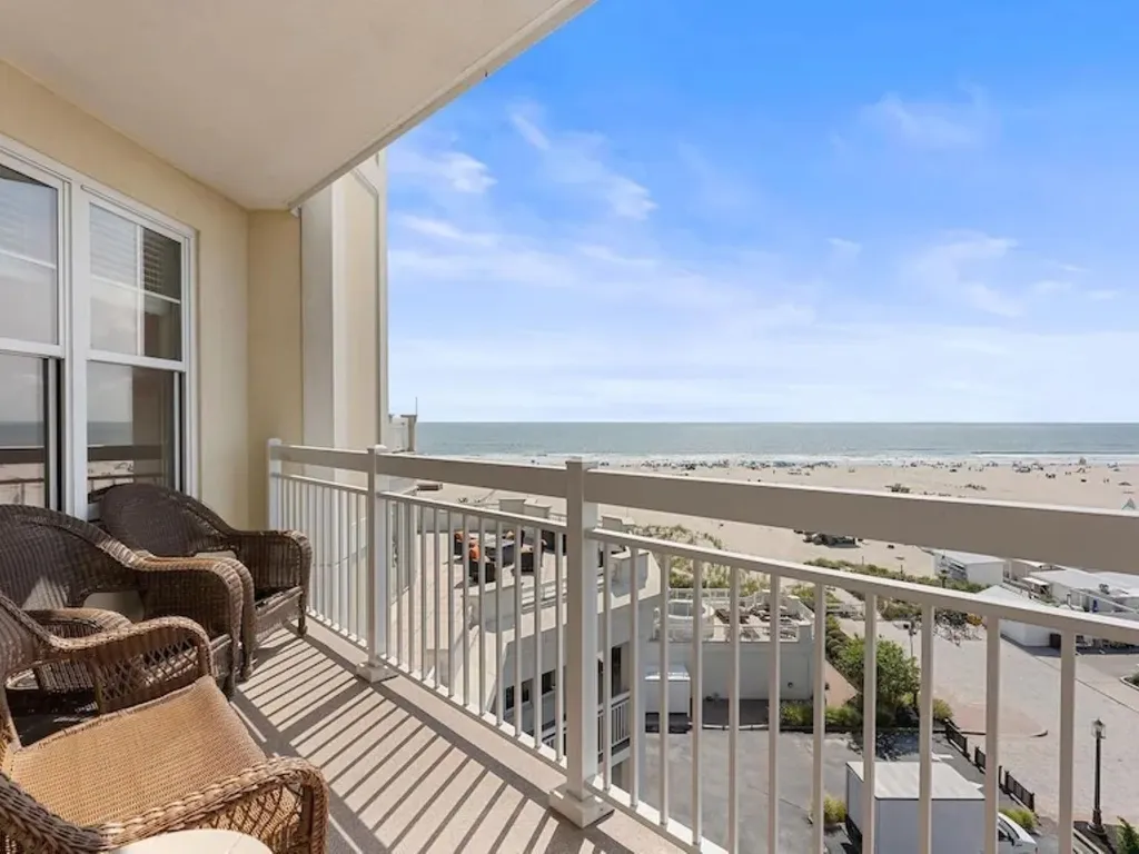 Enjoy your morning coffee watching beach come alive