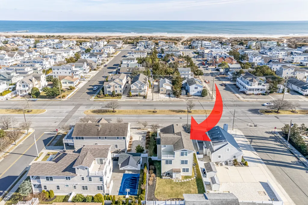 Situated 2 blocks to the beach, 1 block from a playground , basketball and bocce courts, and a few blocks from restaurants and shops along Dune Drive