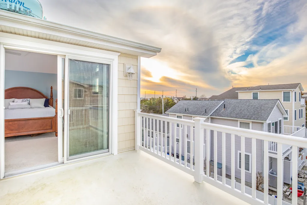Enjoy the balcony from your bedroom.