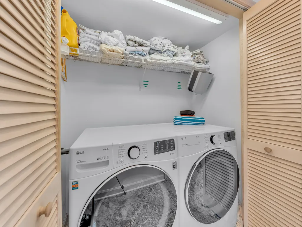 Laundry room fully equipped for your stay.