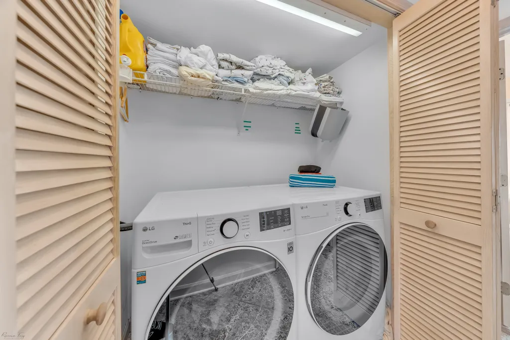 Laundry room fully equipped for your stay.