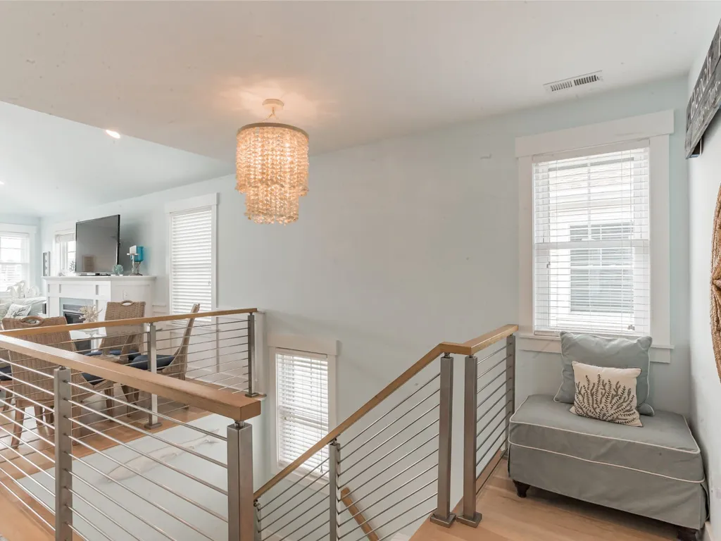 Beautiful beachy shell chandelier