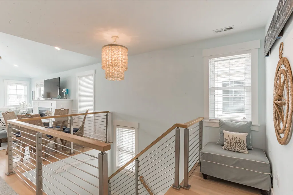 Beautiful beachy shell chandelier