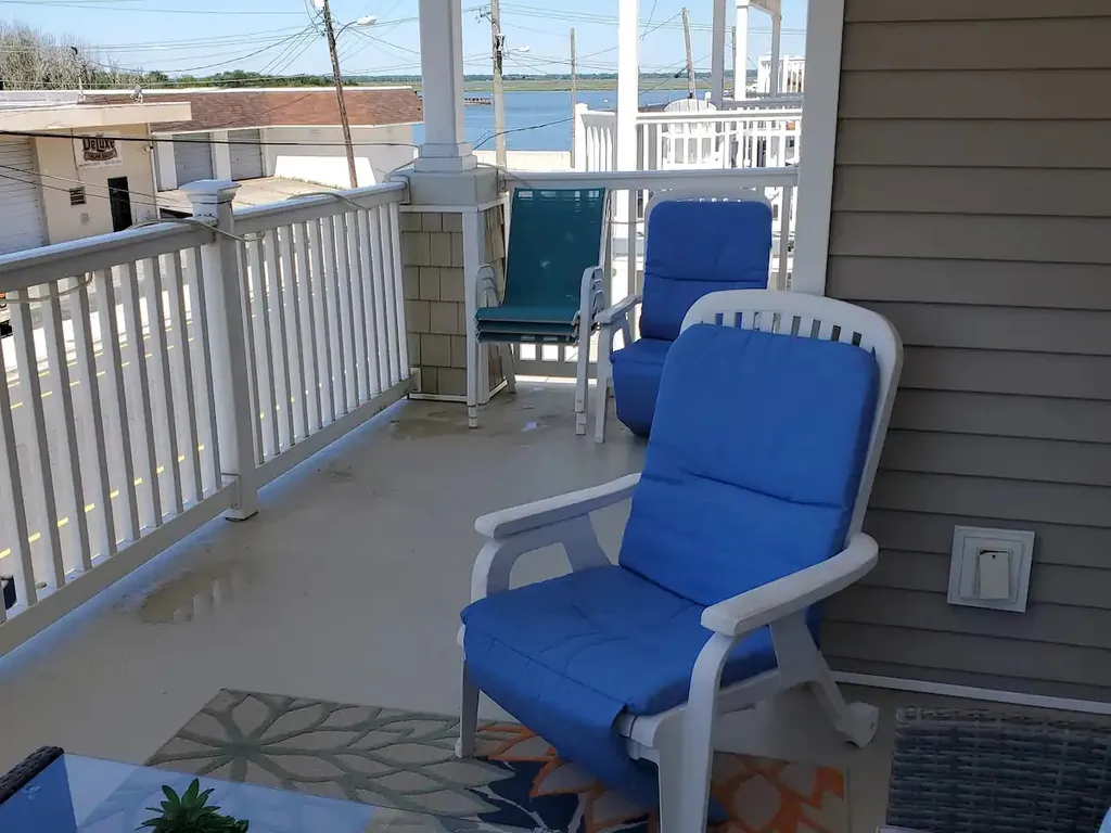 Front balcony bay view
