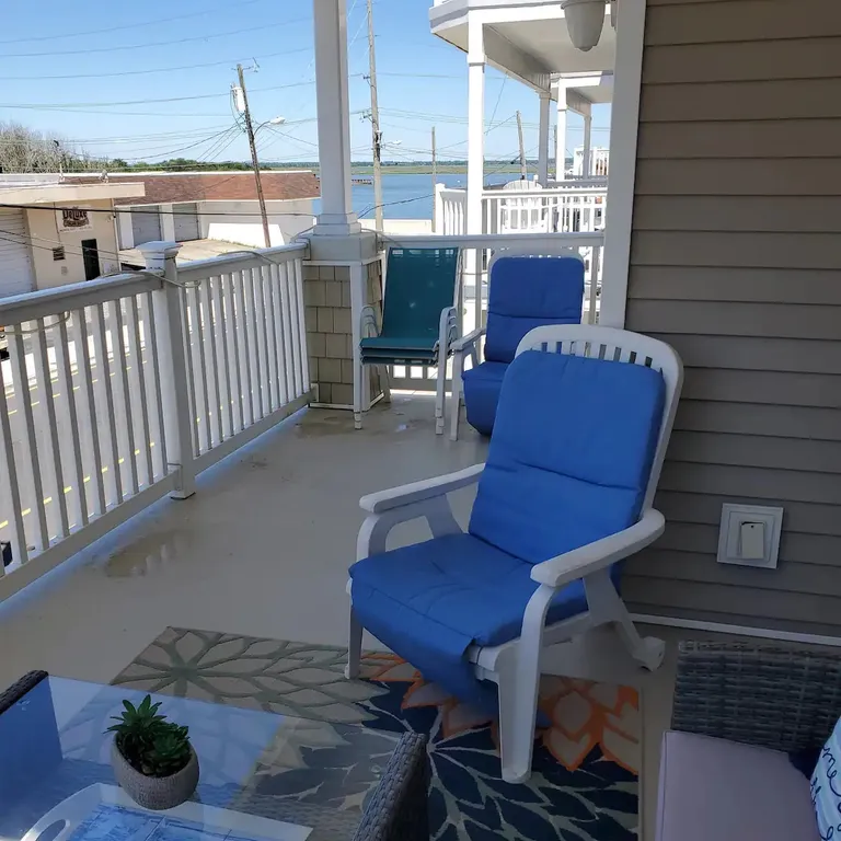 Front balcony bay view