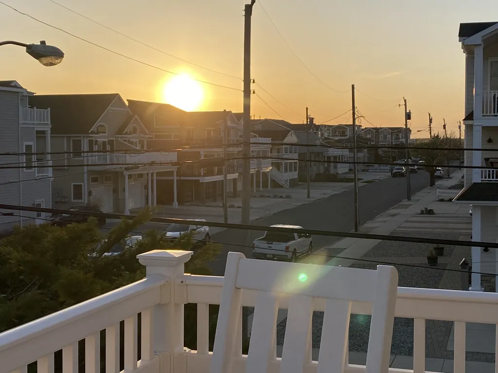 Evening happy hour on  deck.