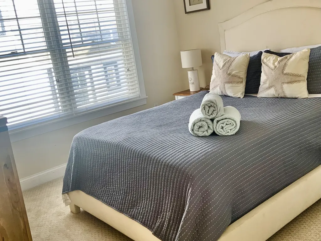 2nd floor-BD #2 with Queen bed, new mattress and furniture, room has a large closet and separate entrance to the shared 2nd  floor full bathroom.