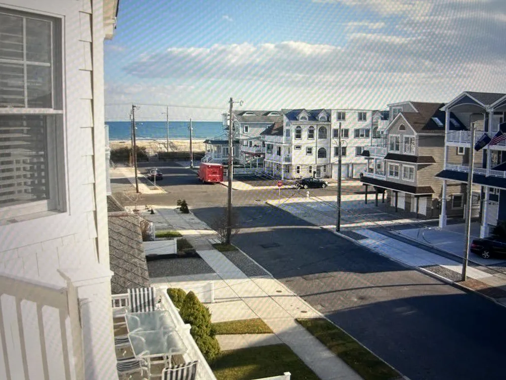 View from the main deck during the day, only 6 houses from the beach!