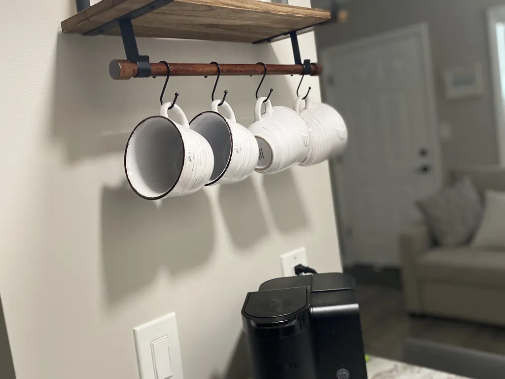 Coffee Keurig counter &amp;amp; shelf