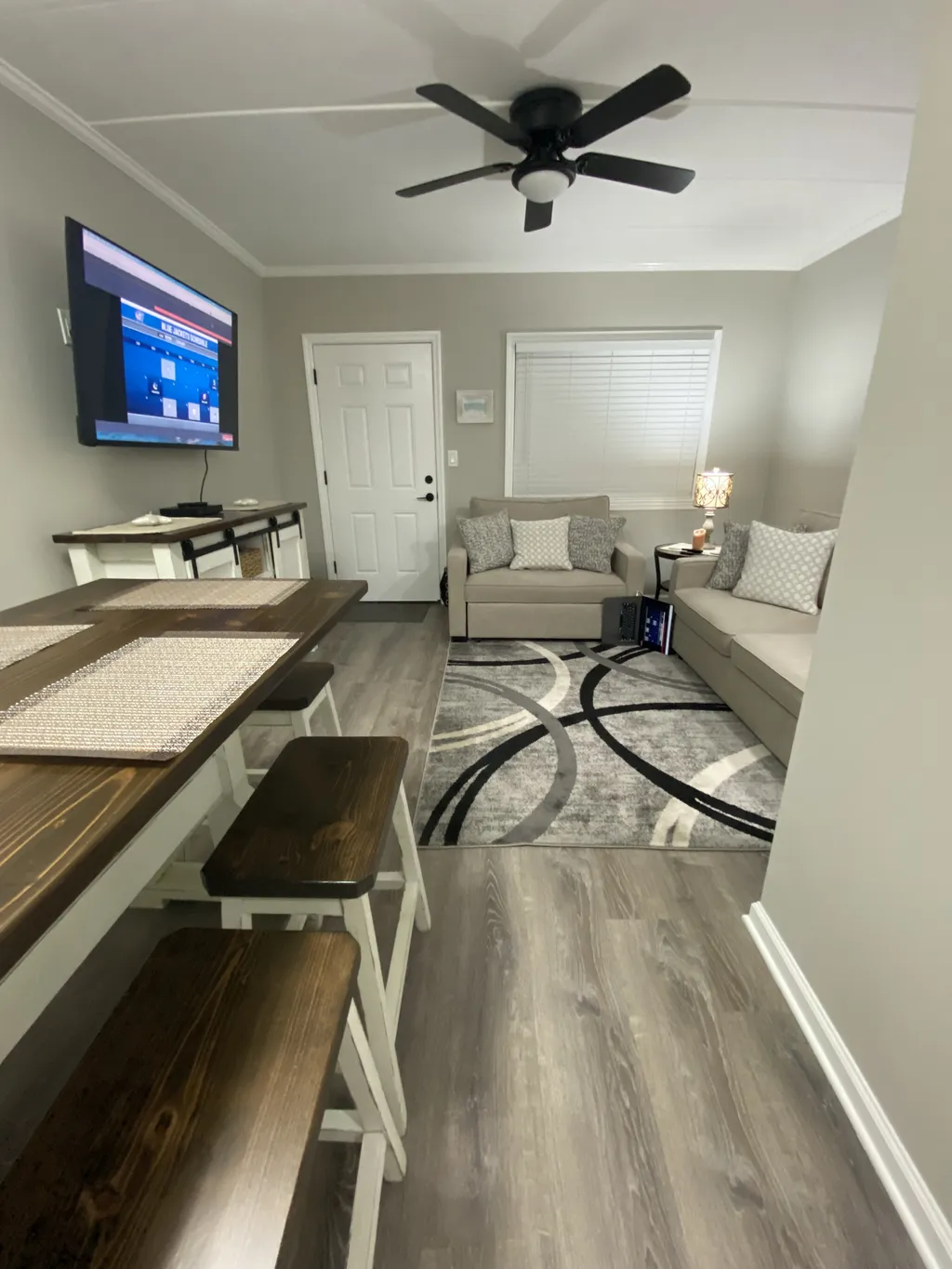 Dinning room &amp;amp; Living room view.