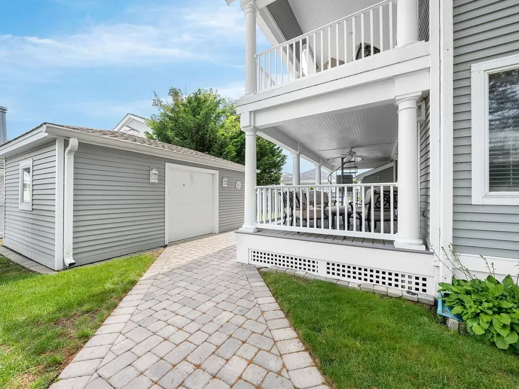 garage and yard
