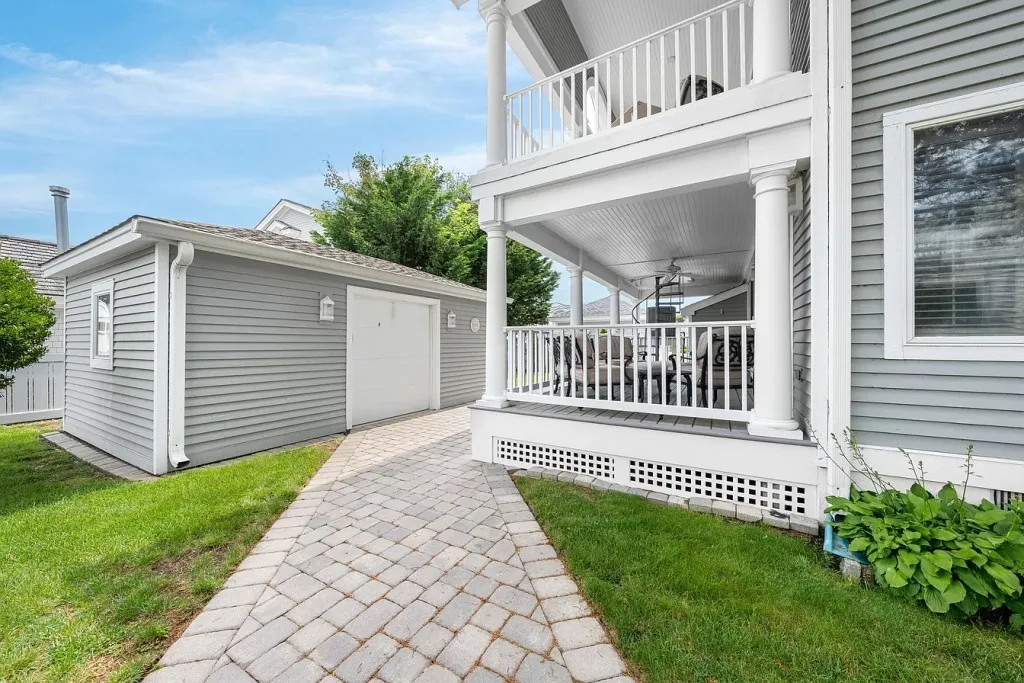 garage and yard
