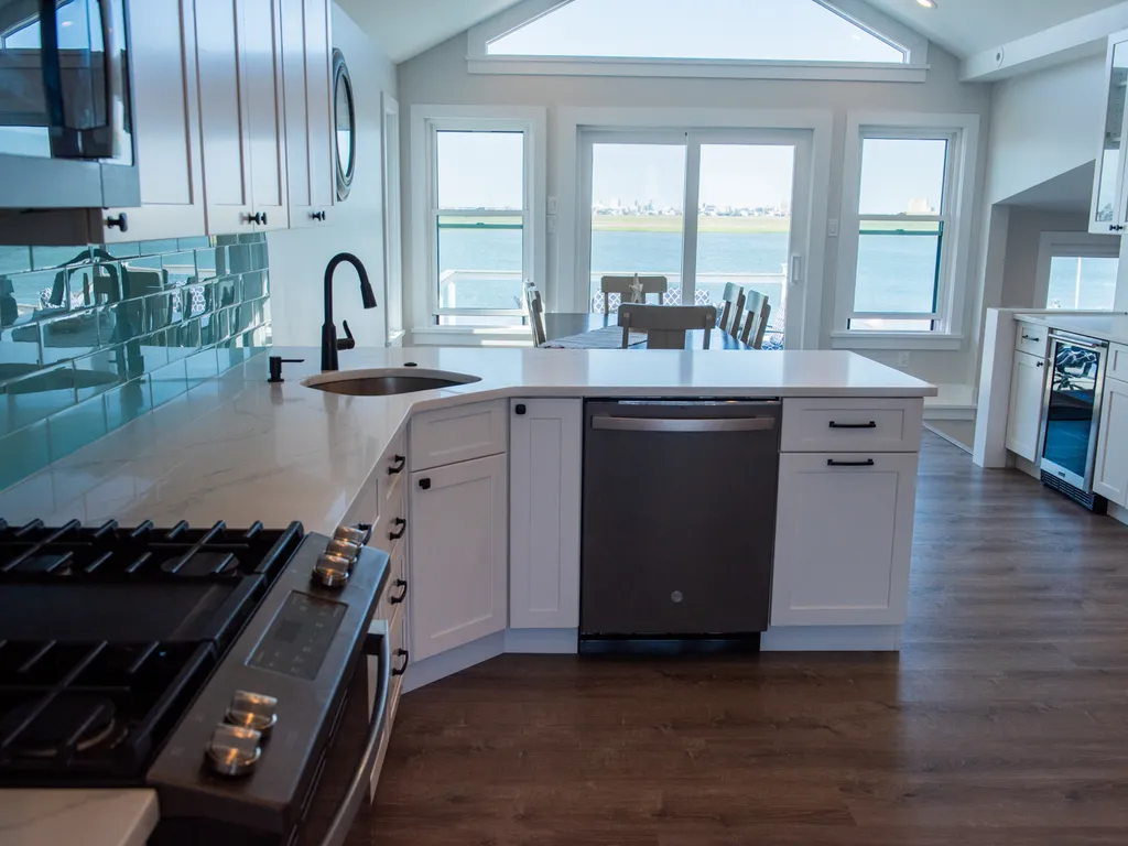 Kitchen w/Bay Views