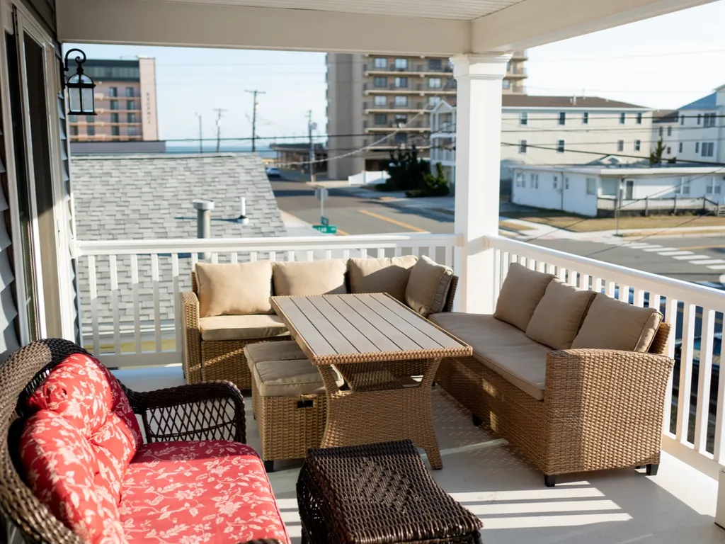 view of ocean from front deck