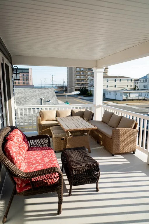 view of ocean from front deck