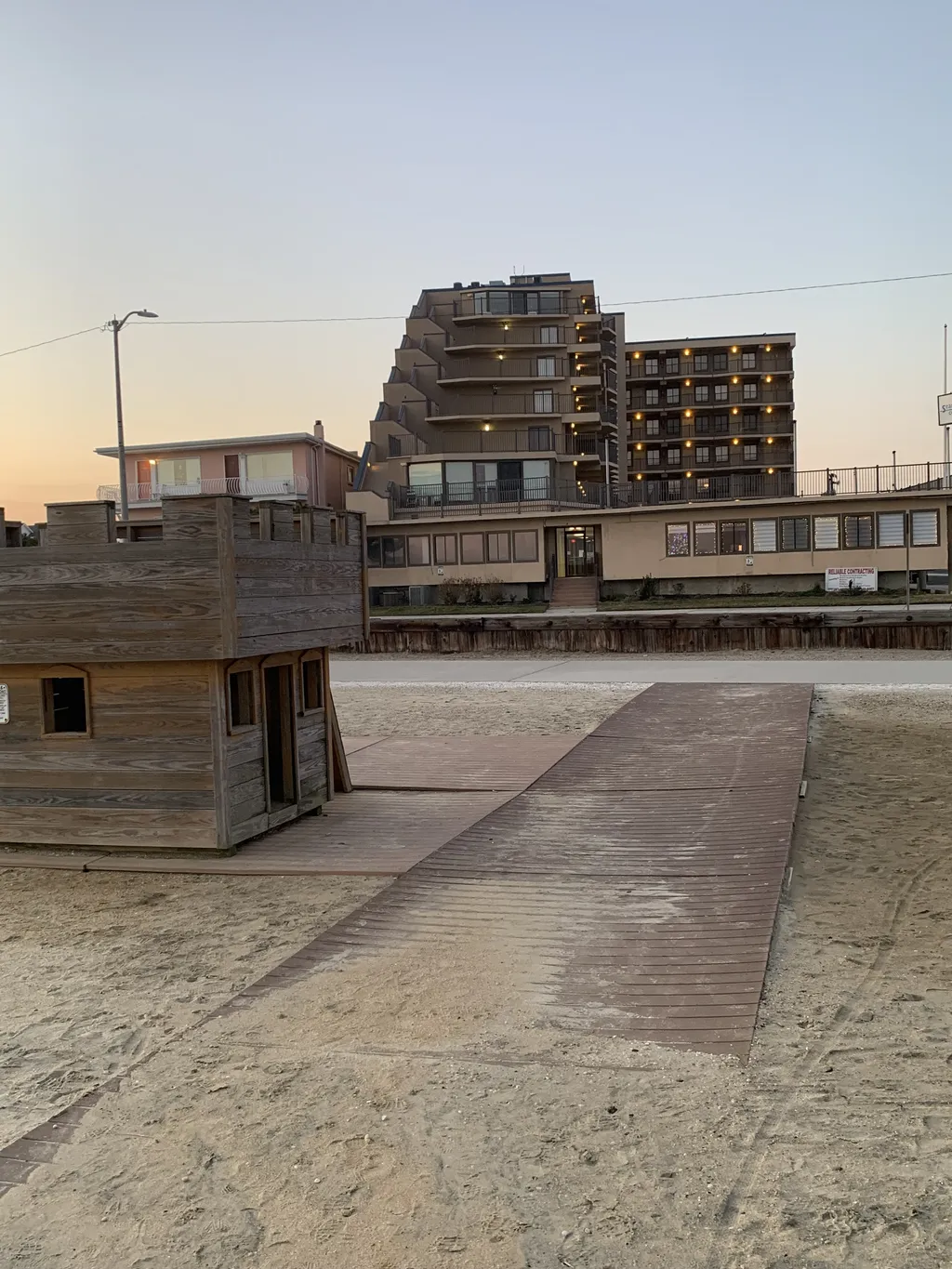  View of Seacrest Towers from the kids beachfront playground                                                        