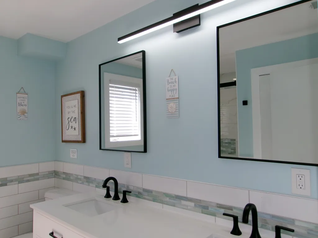 Second Floor Master Bath with Double Sinks