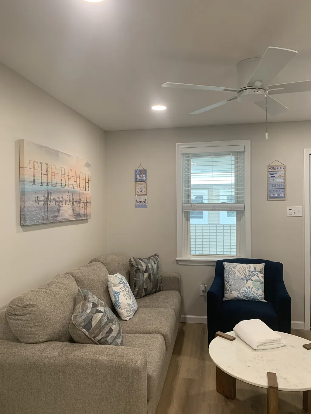 Living Room with Queen Size Sofa Bed