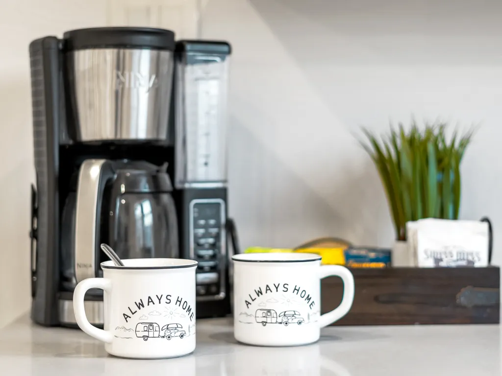 Vacation mornings powered by coffee