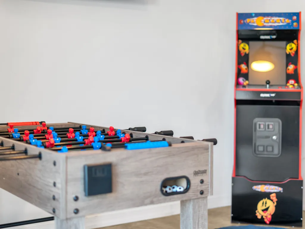 Enjoy the gameroom together.