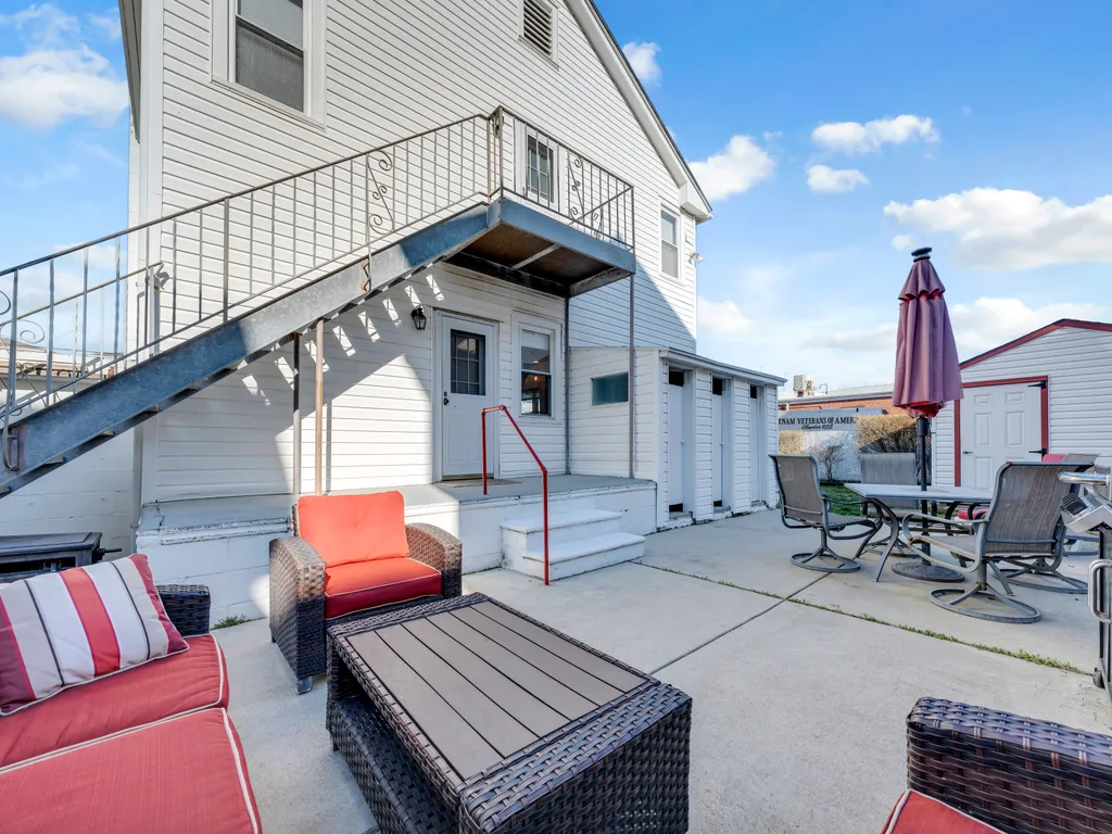 Enjoy an outdoor hang out on this home. 