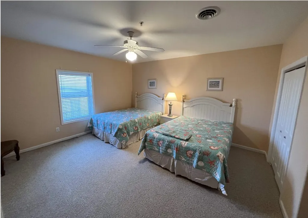 2nd floor bedroom with 2 queen beds
