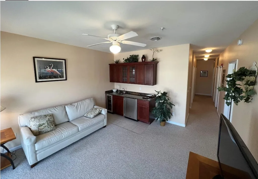 2nd floor den with wet bar