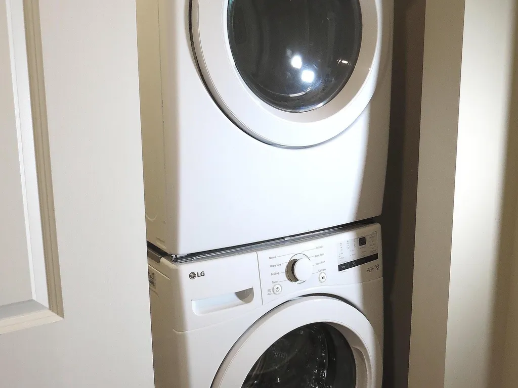 Washer and dryer in unit