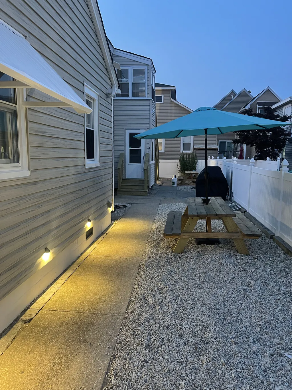 Outdoors at night