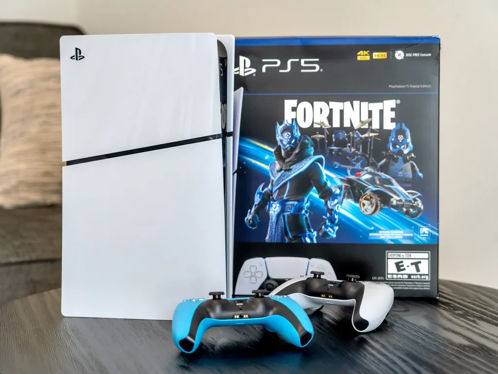 PS5 with Fortnite and other games