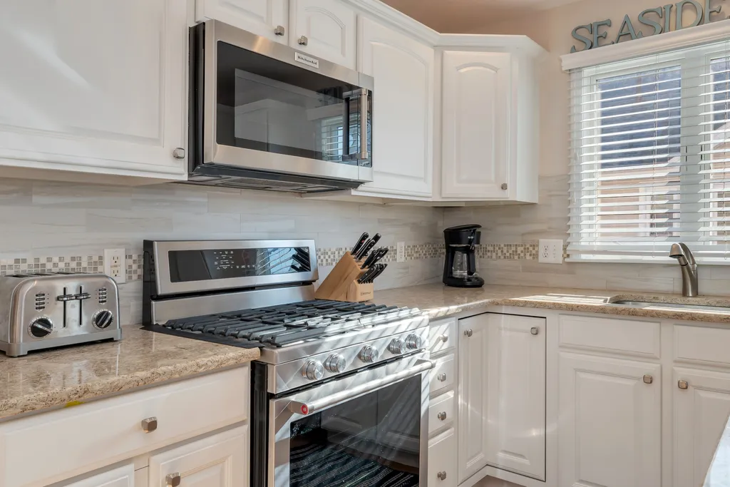 Gas stove and microwave