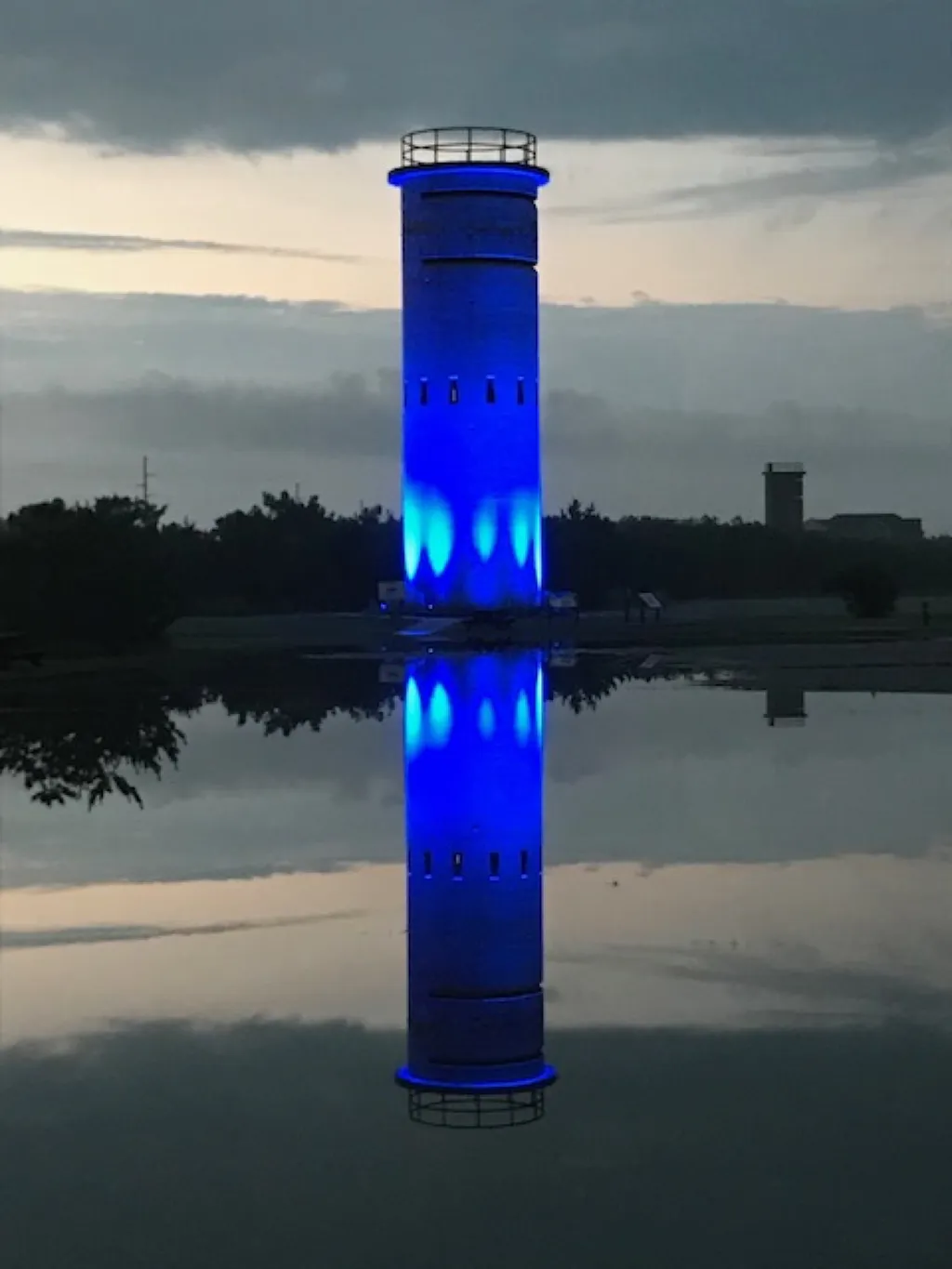 World War II refurbished tower at Tower Beach