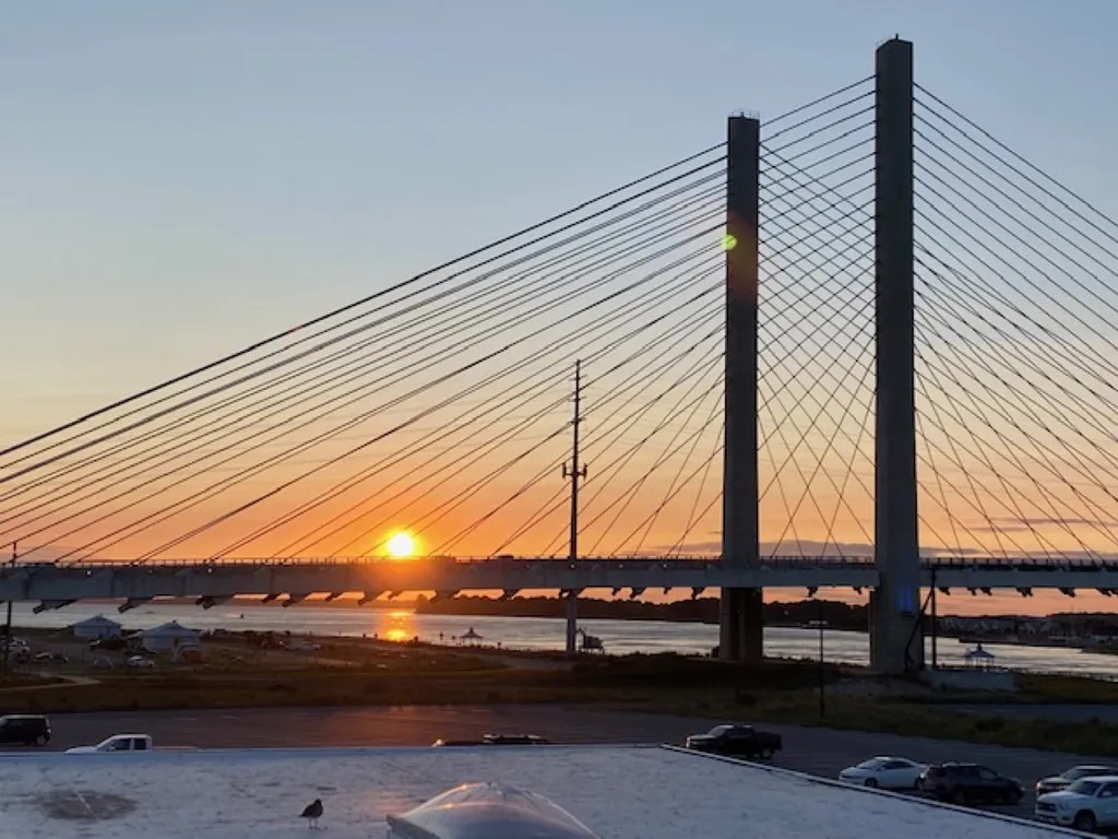 Indian River Bridge Sunset view