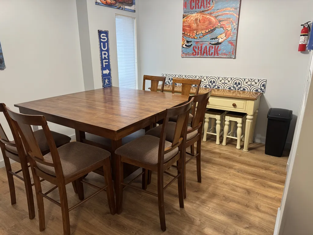Kids dining table seats 4