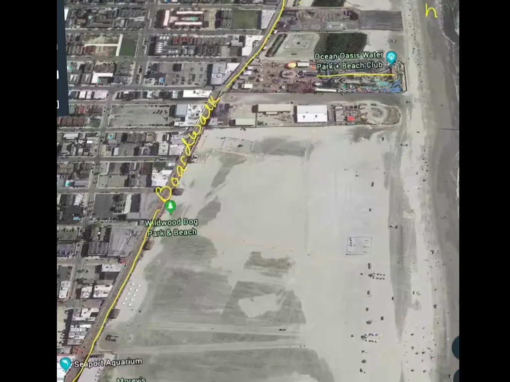 Location, location, location! Right off the boardwalk, next to the beach. 