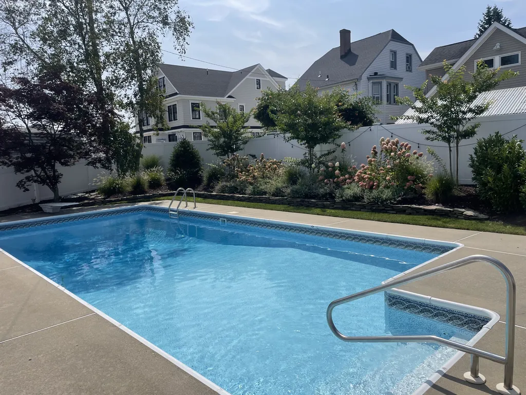 backyard pool area