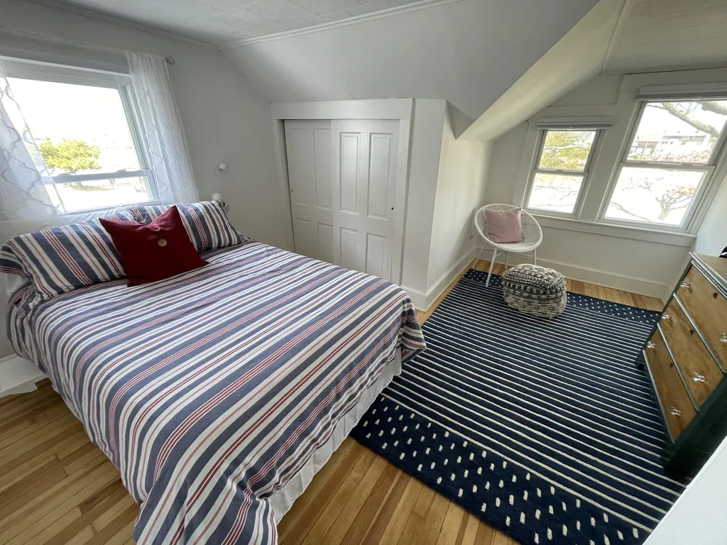 second floor bedroom with full bed
