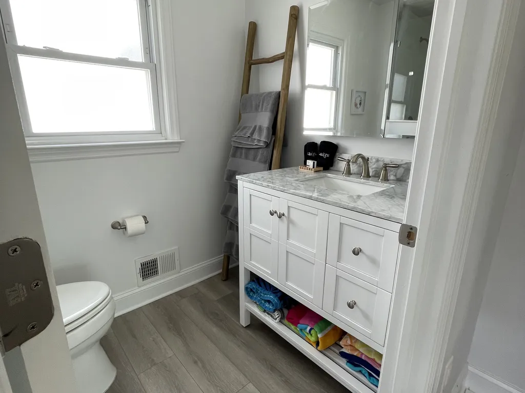first floor bathroom with shower