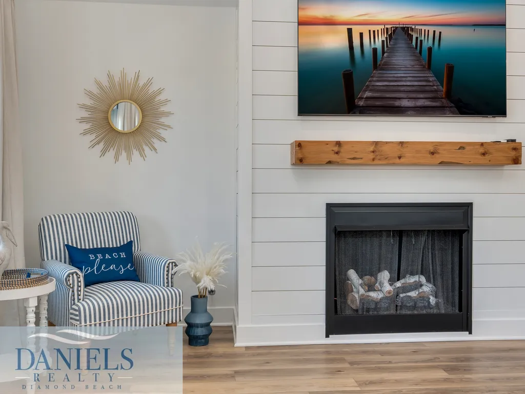 Fireplace for off-season stay