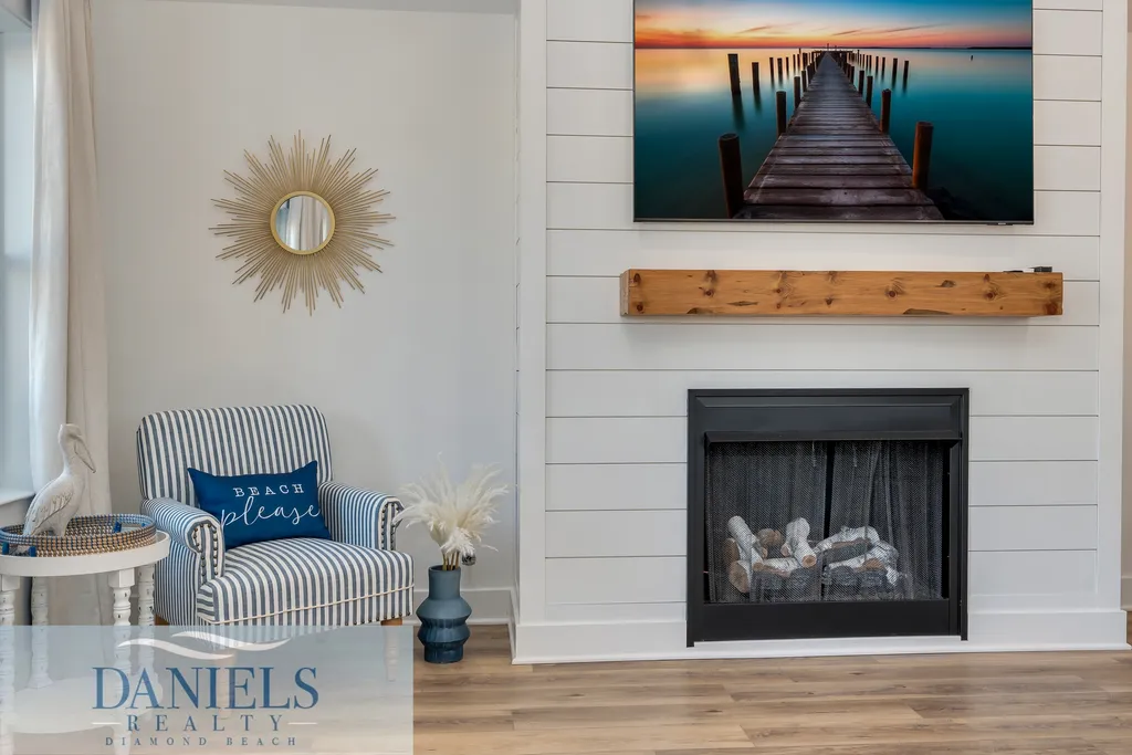 Fireplace for off-season stay