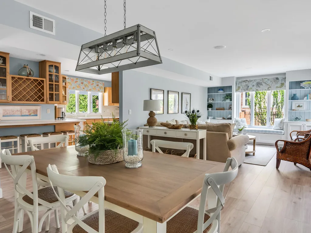 Dining and living area
