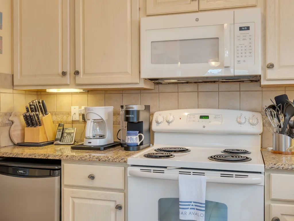 Updated kitchen ready for vacation meals