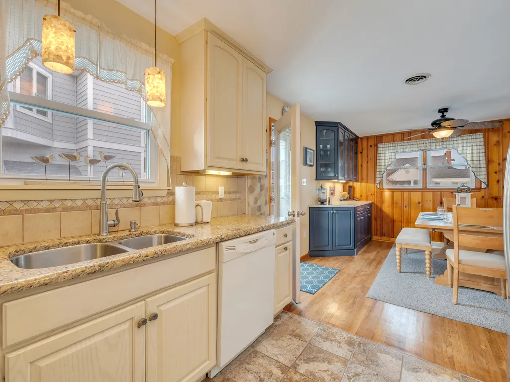 Updated kitchen ready for vacation meals