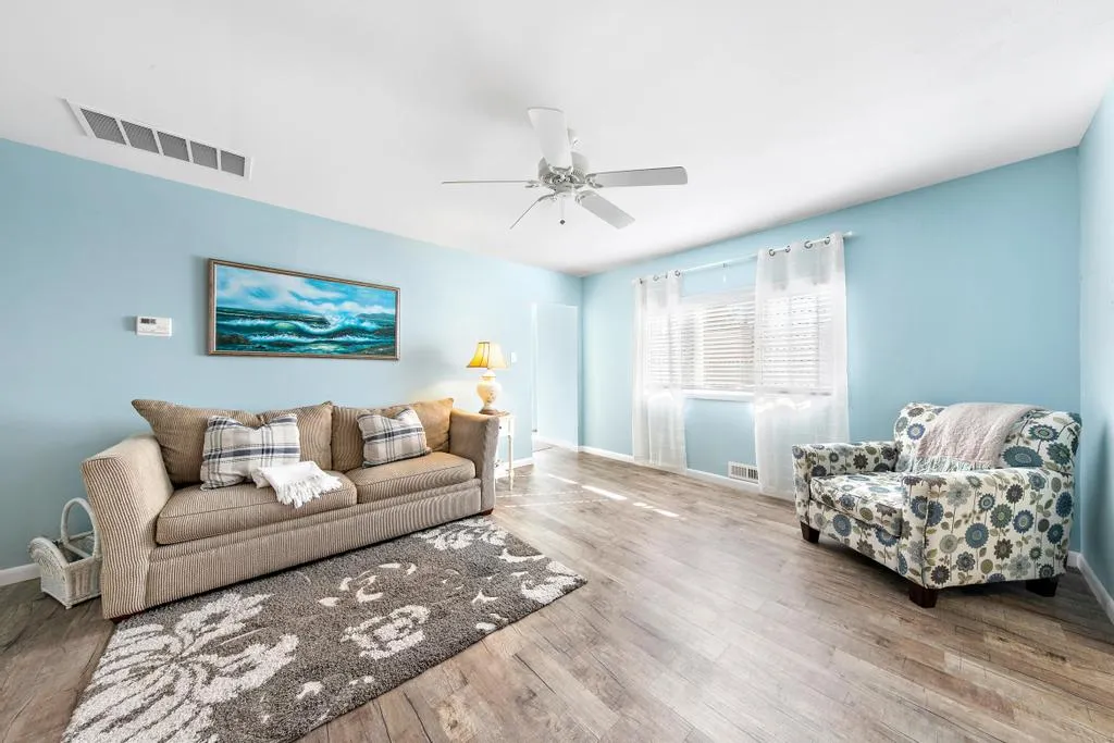 Den area, perfect for reading or yoga.