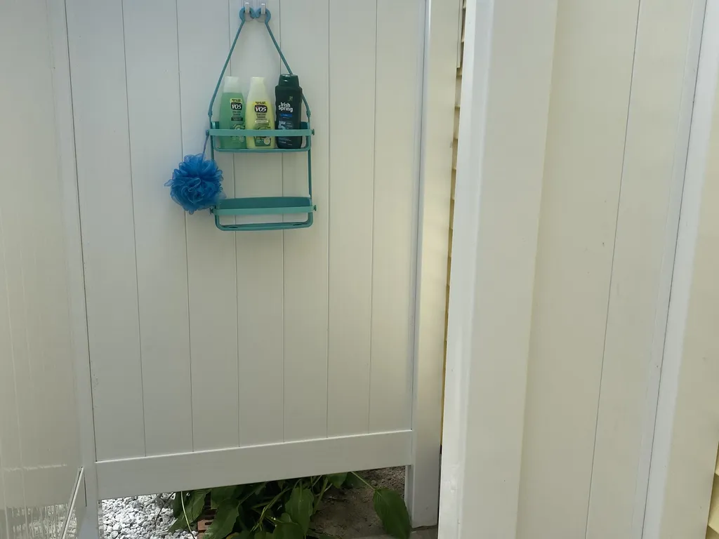 Updated outdoor shower