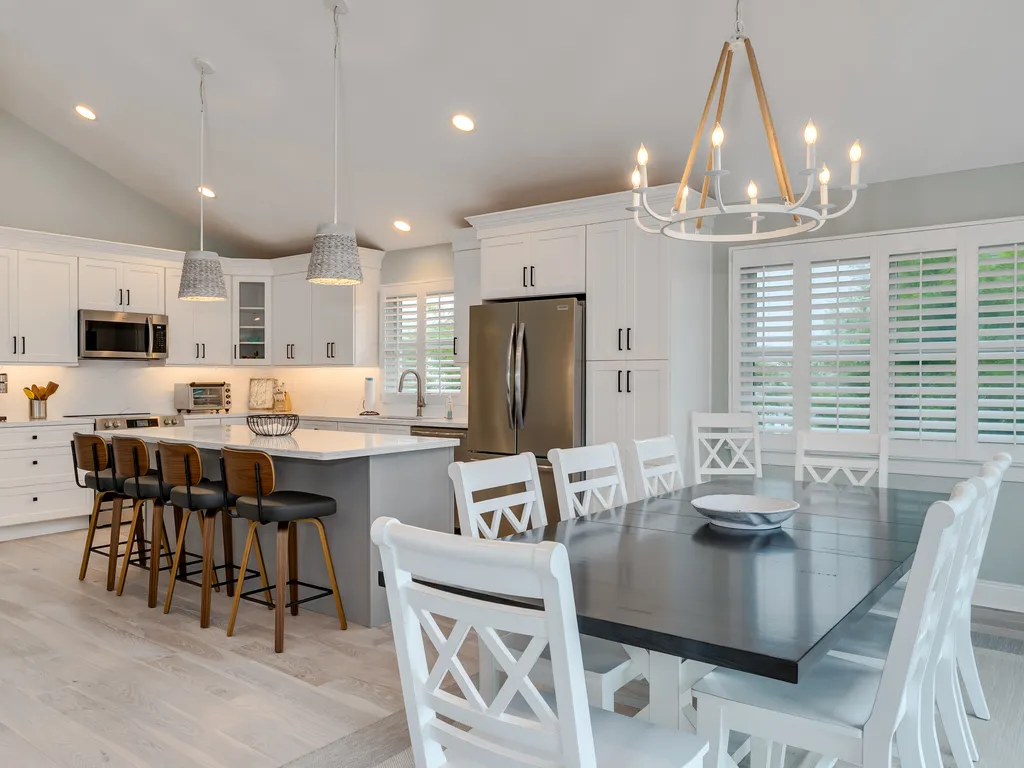 Enjoy meals together in this stylish dining area